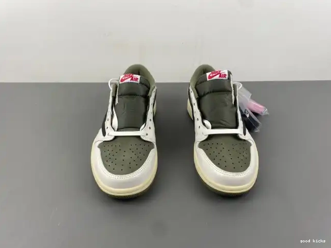 OLIVE SCOTT OG LOW JORDAN 1 AIR TRAVIS X DM7866-200 MEDIUM 0405